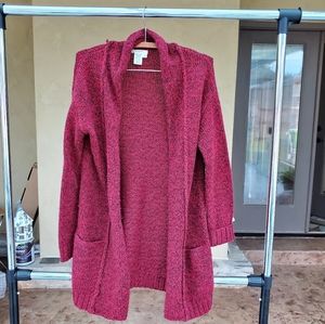 Warm red cardigan size S ❤